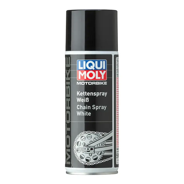 GRAISSE A CHAINE MOTO LIQUI MOLY MOTORBIKE CHAIN LUBE WHITE/BLANCHE (AEROSOL 400ml)