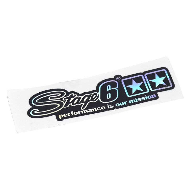 AUTOCOLLANT/STICKER STAGE 6 PERFORMANCE HOLOGRAPHIQUE (110 x 35 mm)