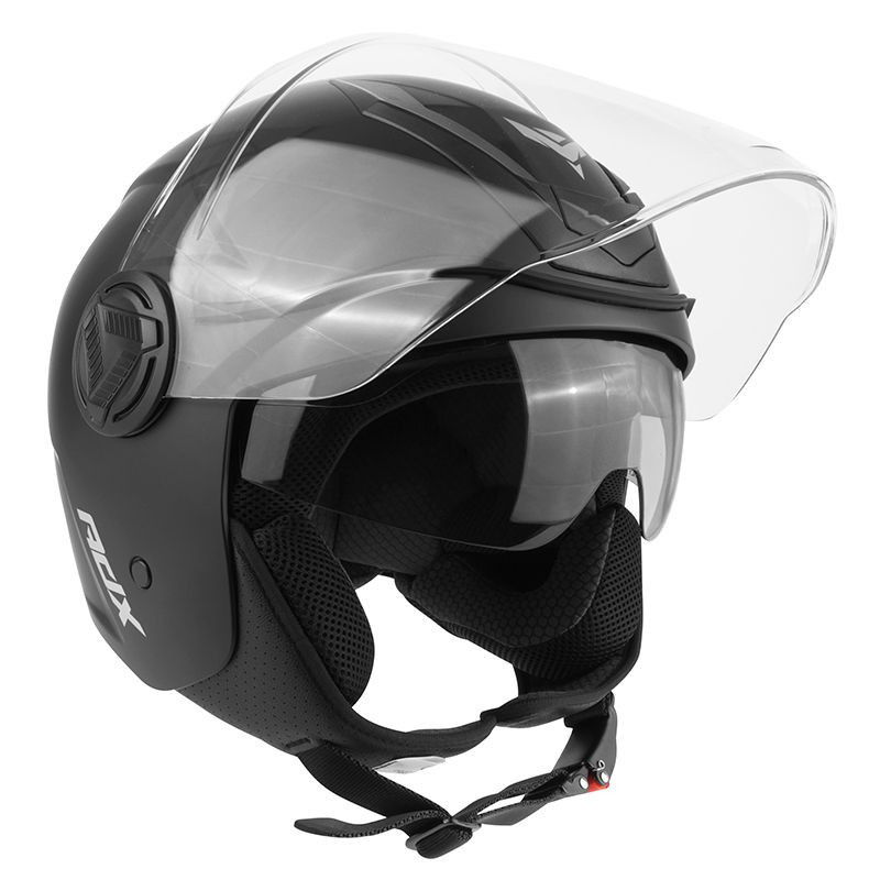 CASQUE JET ADX AJ200 NOIR MAT (DOUBLE ECRAN)