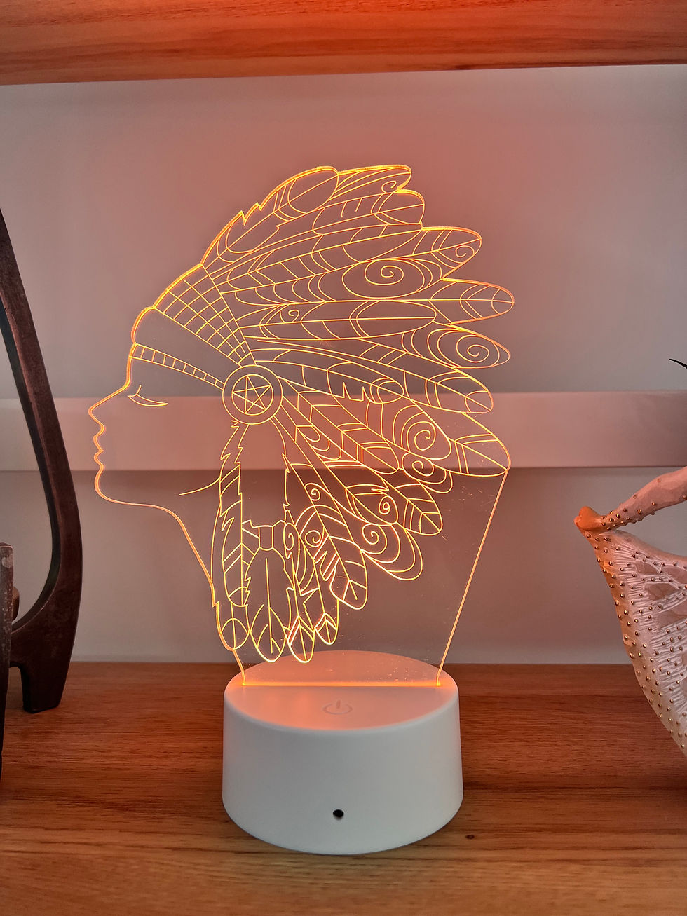 Thumbnail: Red Native American | LED Night Lights