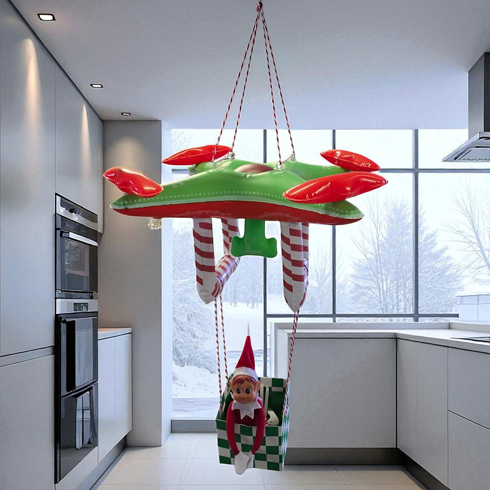 Thumbnail: Inflatable Elf Drone: 2025 Arrival & Departure Aircraft Ride