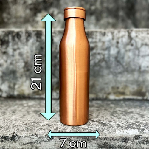 Minimalist Matte Copper Water Bottle – 1L | Prime Sauda