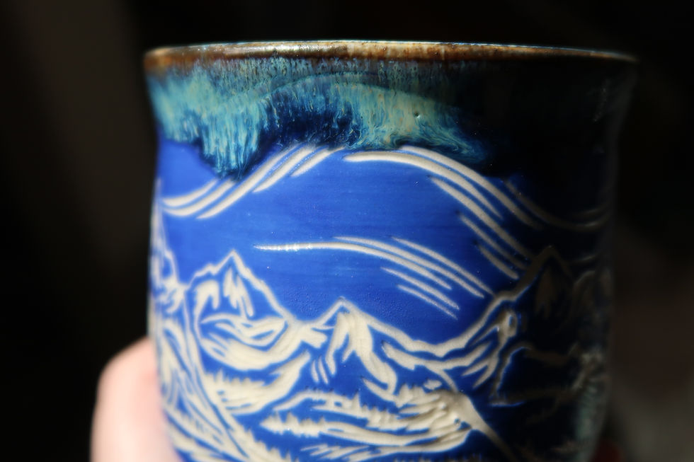 Thumbnail: Wispy Skies Above the Mountains Mug