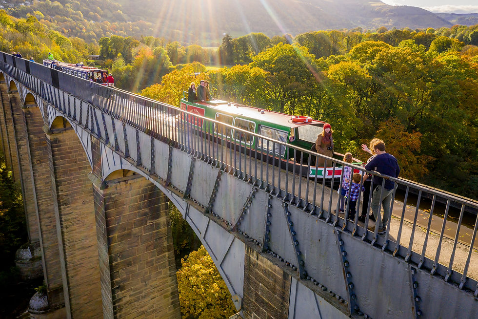 Pontcysyllte Aquaduct in Trevor, Llangollen