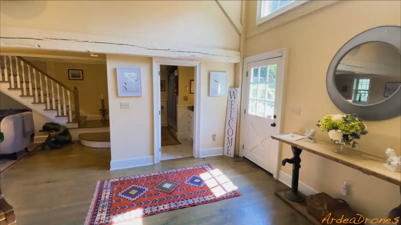Entryway before an AI-assisted styling concept