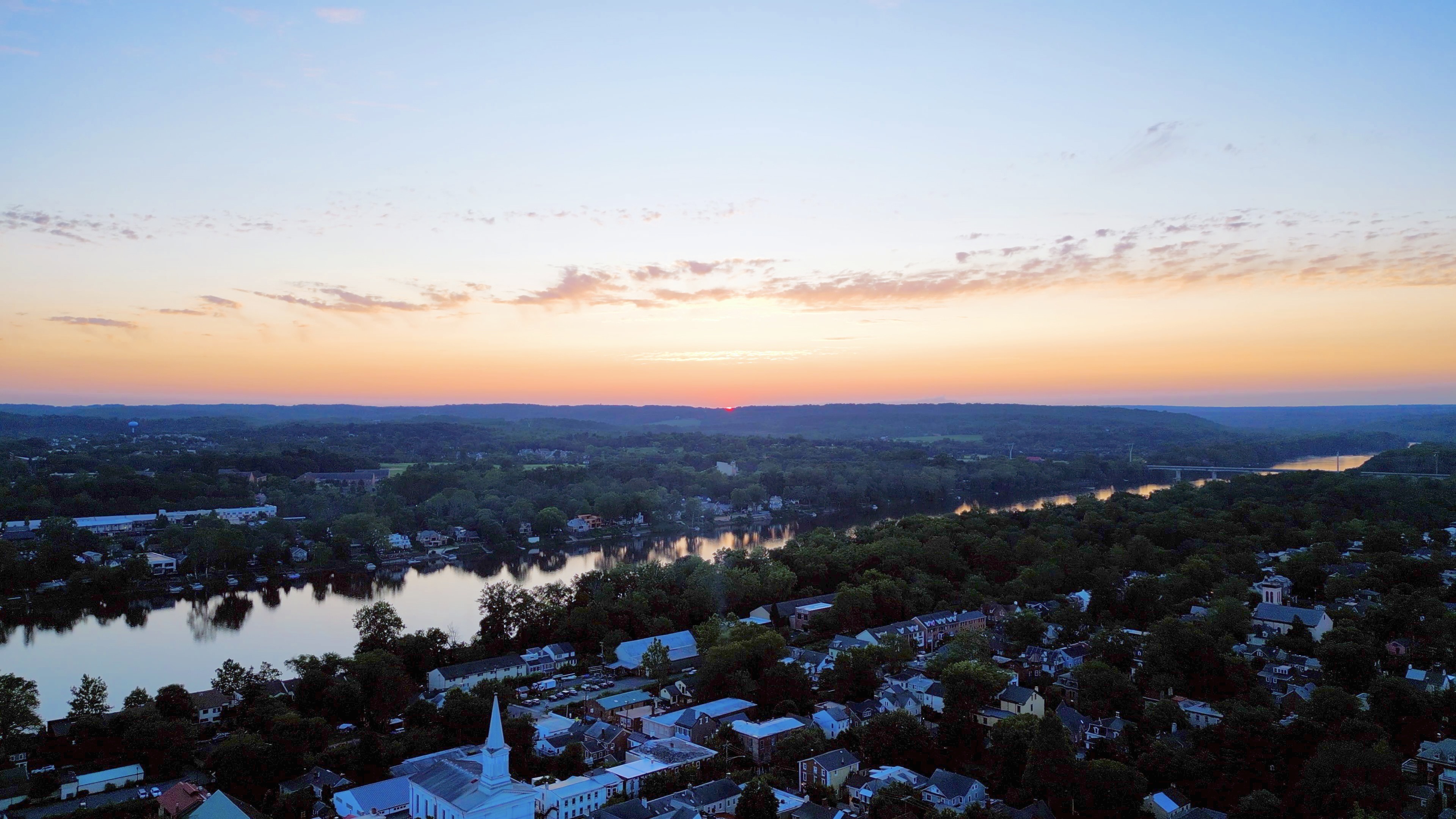 Places / River towns — An evening by the river.