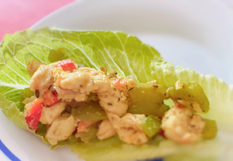 Tacos de Pollo con hoja de lechuga