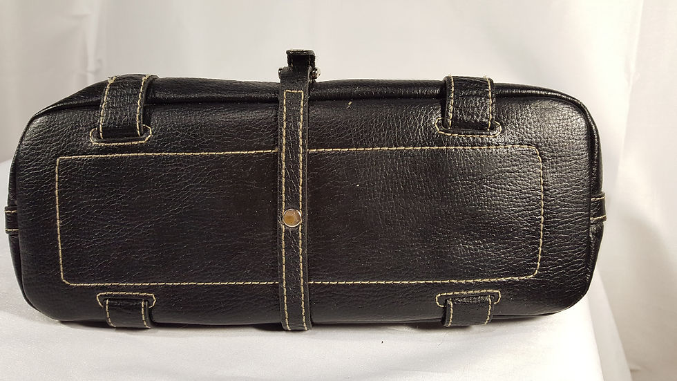 Miniature : Brown's Couture sac à mains en cuir noir