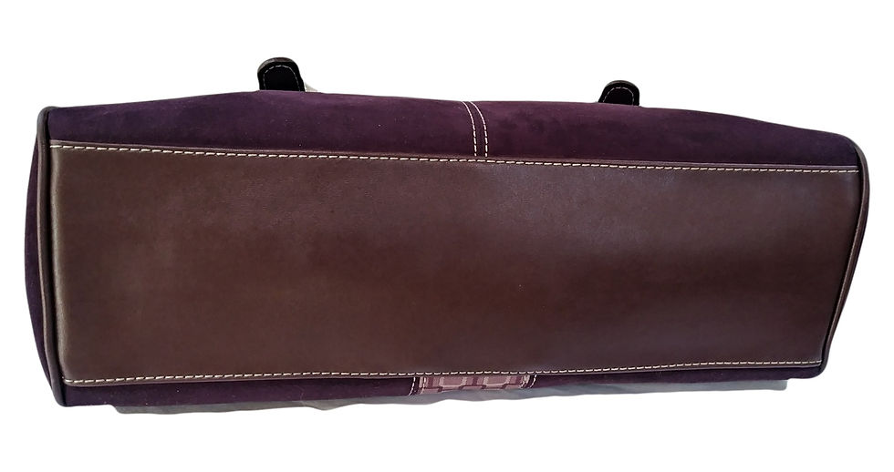 Miniature : Nine West sac à main en suède mauve original