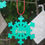 Thumbnail: Personalised hanging Christmas Snowflake