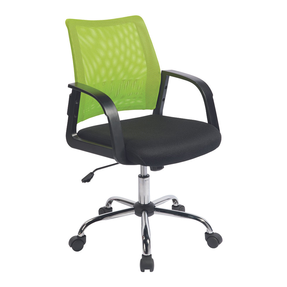 Thumbnail: Calypso - Mesh Back Operator Armchair with Chrome Base and Modern Design