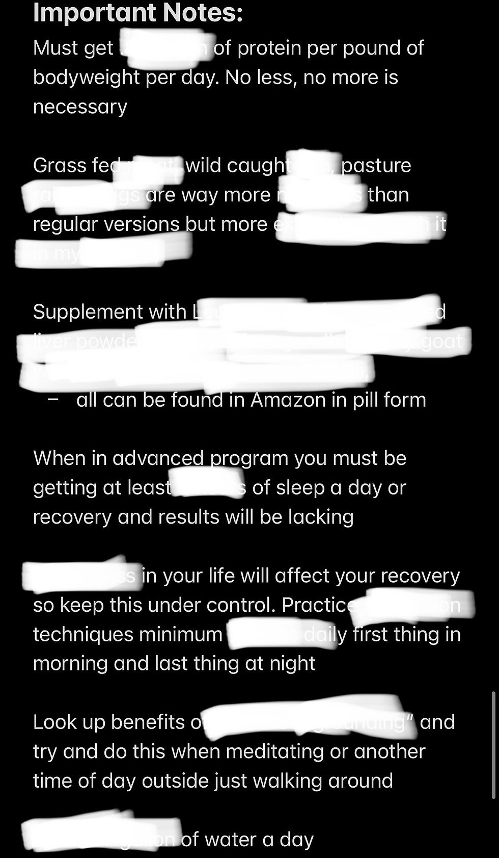 Thumbnail: snippet of an exercise program