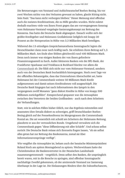 Screenshot eines Artikels