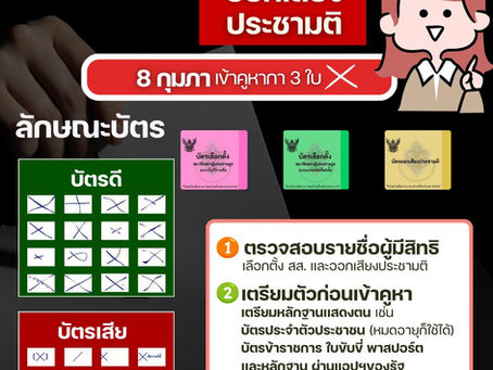ขอเชิญชวนประชาชนชาวไทยผู้มีสิทธิเลือกตั้งวันอาทิตย์ที่ 8 กุมภาพันธ์ 2569