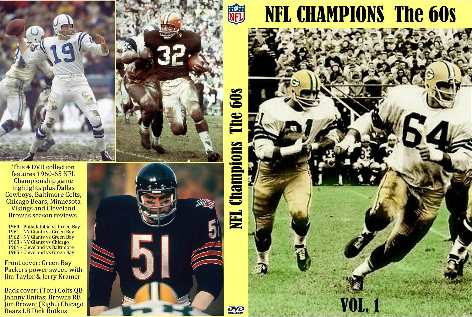 NFL Champions The 1960s -- 4DVDs