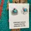 Thumbnail: Navajo Sterling Silver & Turquoise Thunderbird Stud Earrings