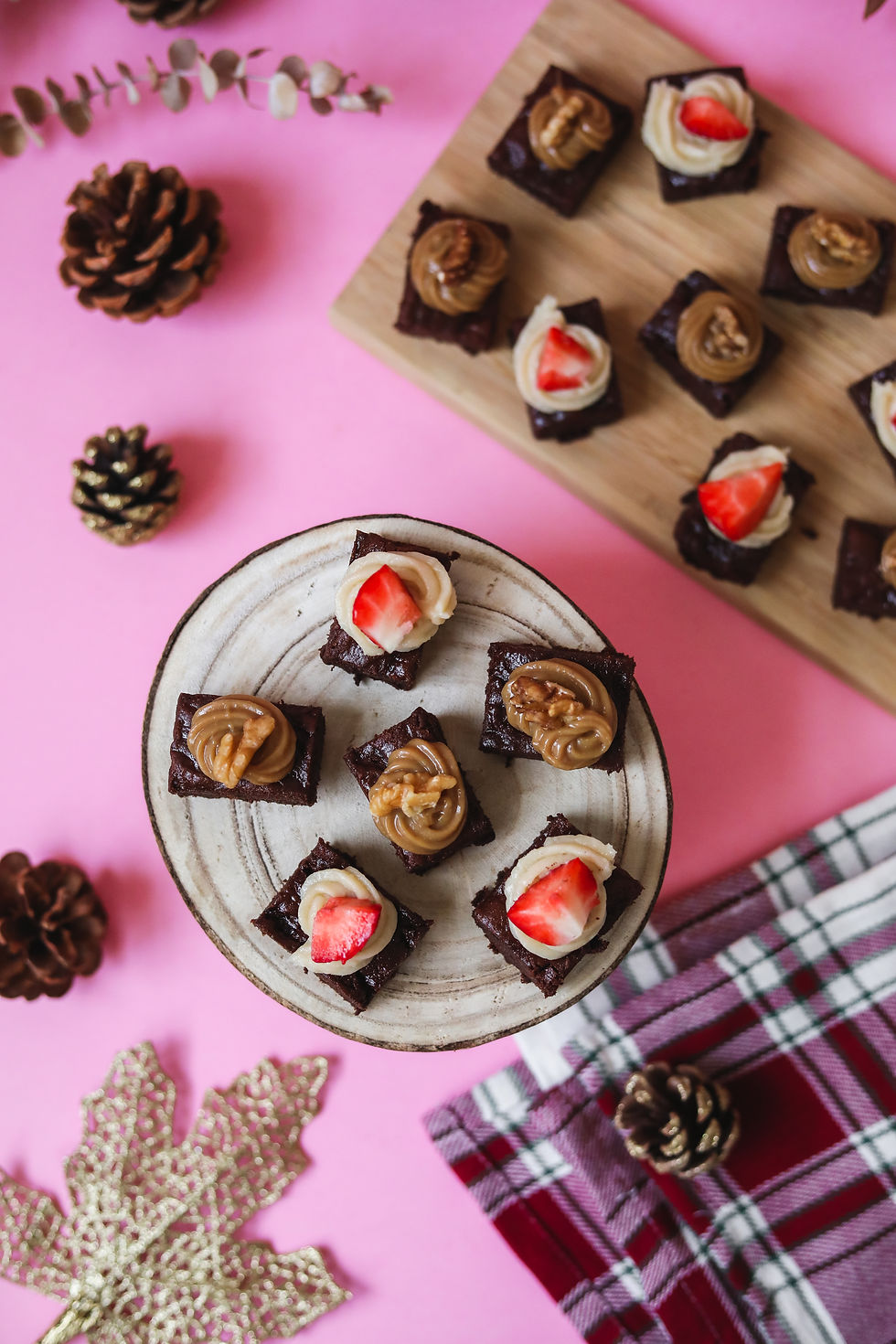 Miniatura: 25 uni -Mini Brownie Doce de Leite e Nozes *Sem glúten