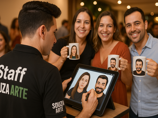 Ideias Criativas com Caricatura da SouzaArte: Transformando Eventos no Rio de Janeiro