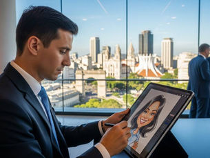 Onde encontrar caricaturistas digitais profissionais no Centro do Rio de Janeiro?