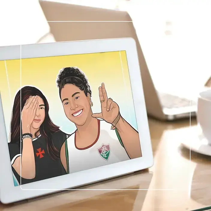 Dupla de amigas em caricatura da empresa SouzaArte - Caricatura Digital ao Vivo para Eventos no Rio de Janeiro #Encomenda de #caricatura. Caricaturista_no_Rio_de_janeiro_SouzaArte_Com_caricatura _Digital_para_festas_e _eventos_caricaturista_RJ_caricaturista_para_eventos_RJ_Contratar_caricaturista_para_festa_caricatura_digital_caneca_caricatura_caneca_personalizada_com_caricatura_caricatura_em_caneca_caricatura_de_noivos.