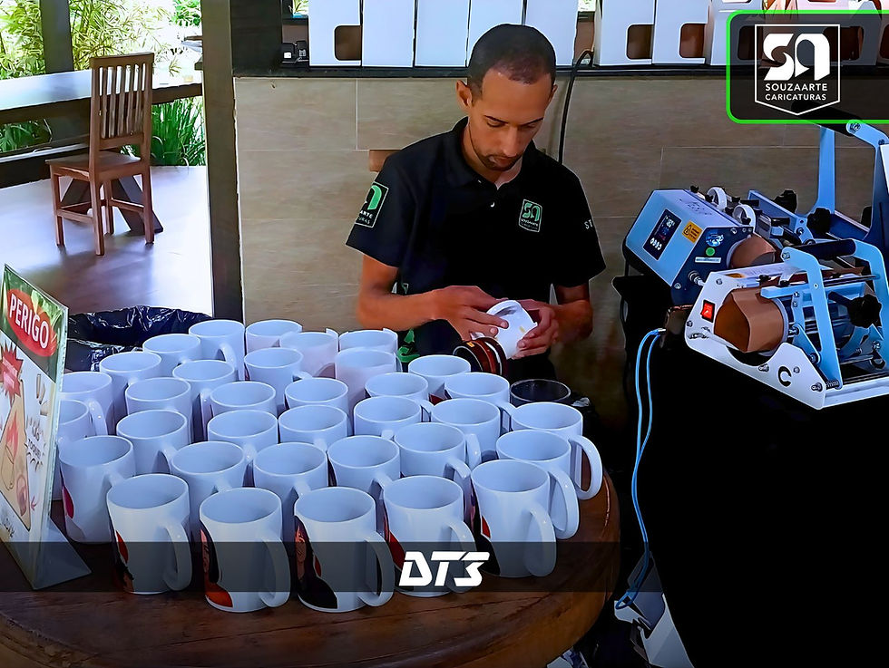 1º ano de evento para a DT3: A Excelência da Caricatura com Personalização em Canecas no Rio de Janeiro.