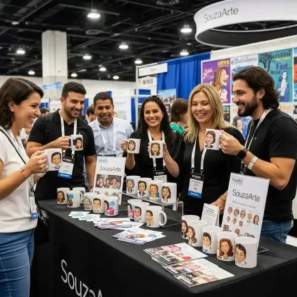SouzaArte pioneira na introdução do desenho digital em eventos e, desde 2000, .webp