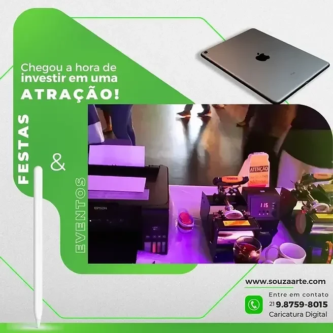Miniatura: Atração para Festas e Eventos_Chegou a hora de investir em uma Atração!_Garrafinha com personalização com caricatura