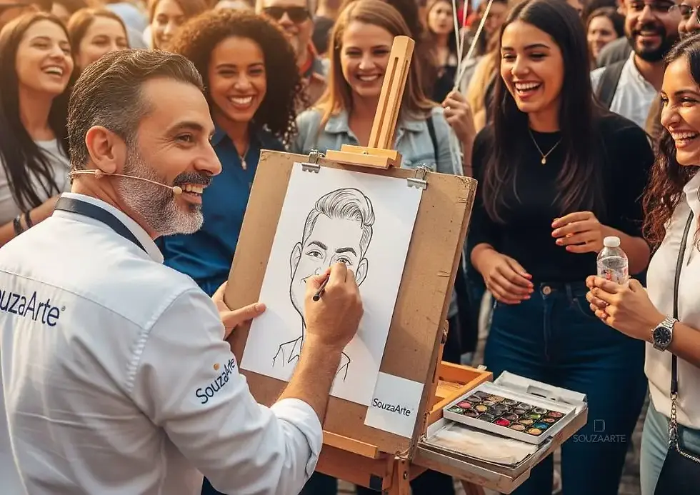 Como Planejar e Executar uma Caricatura para Eventos Perfeita com a SouzaArte