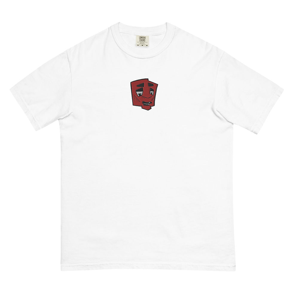 Thumbnail: Sad Boy Embroidered Men’s garment-dyed heavyweight t-shirt
