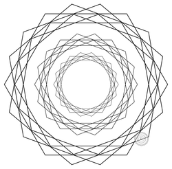 Example of Scintillating Starburst by Michael Karlovich. Keywords: Scintillating Starburst, Recursia