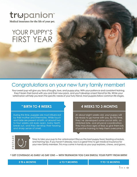 Trupanion Puppy's First Year