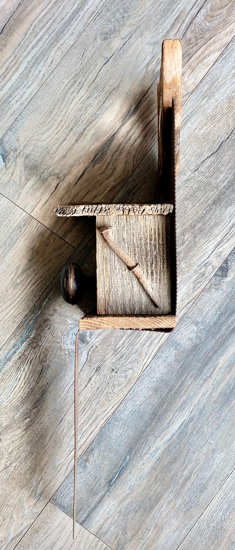 Thumbnail: Custom Antique Saw Birdhouse - Brown