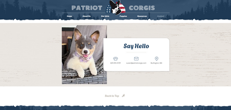 Patriot Corgis Website 3