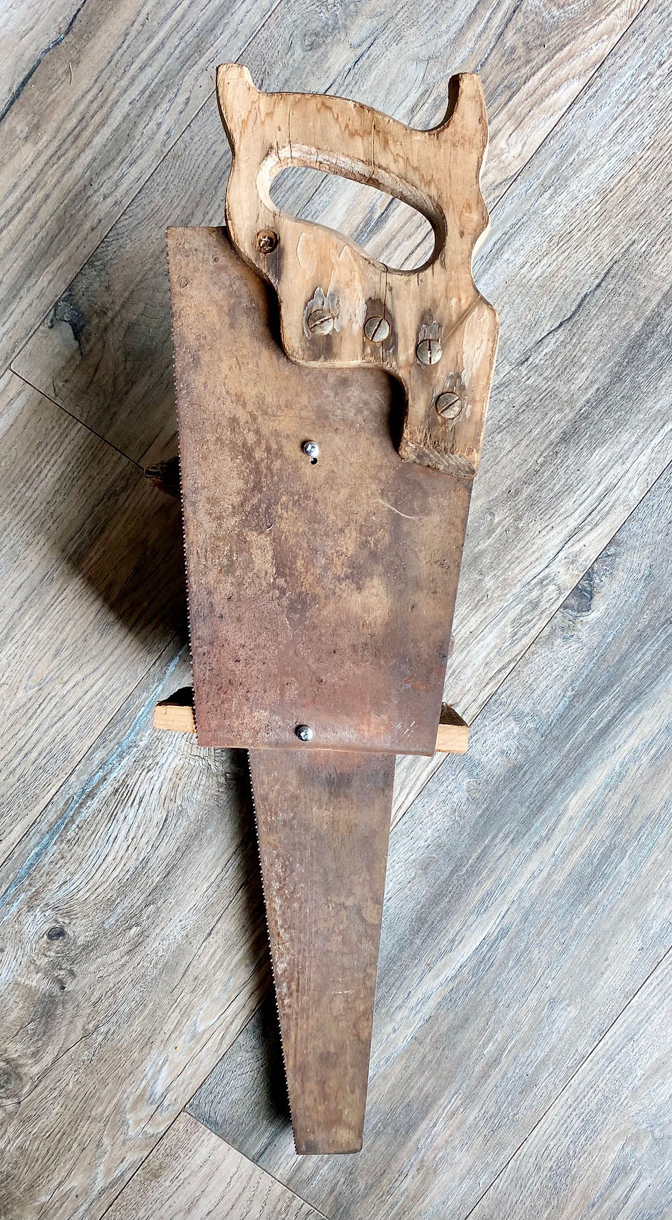 Thumbnail: Custom Antique Saw Birdhouse - Brown