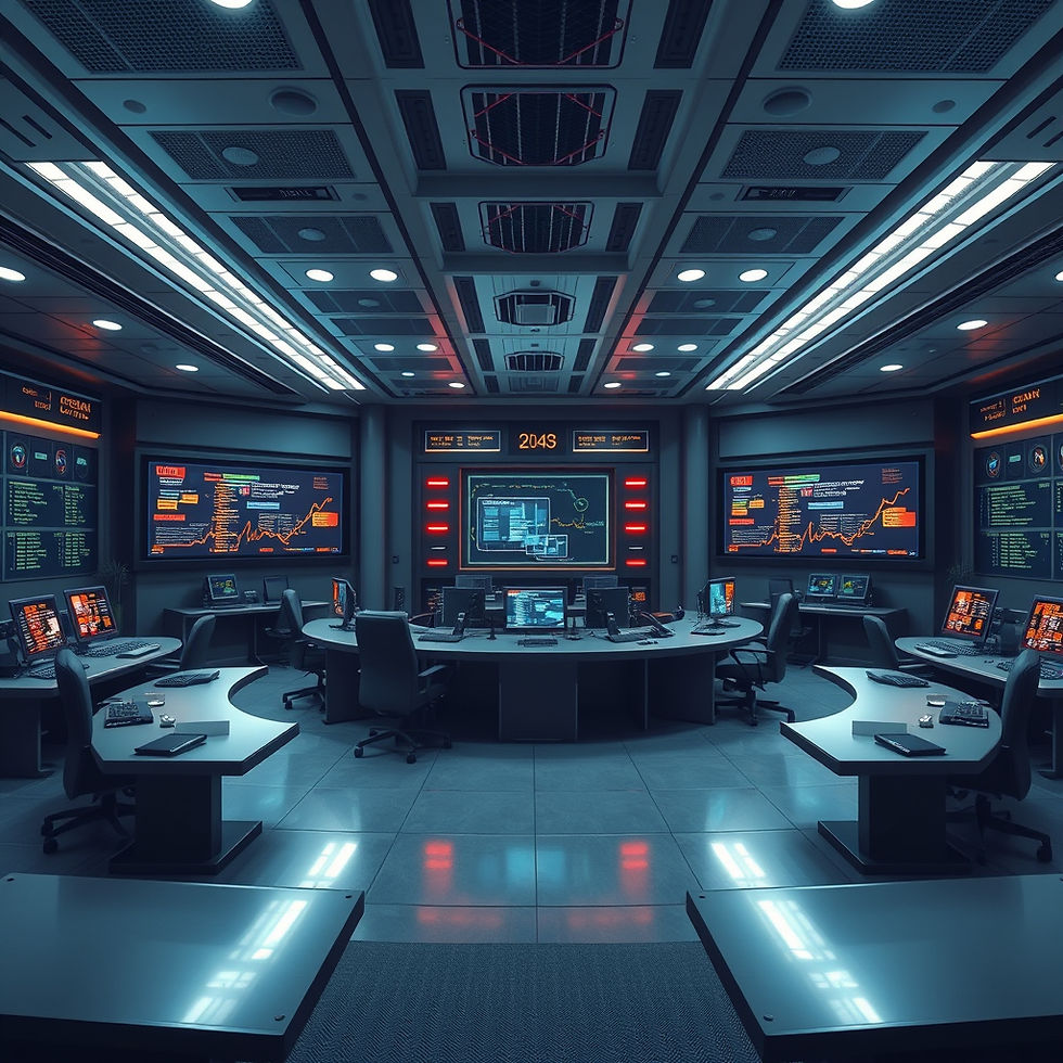 Create an image of a central command centre using data.jpg