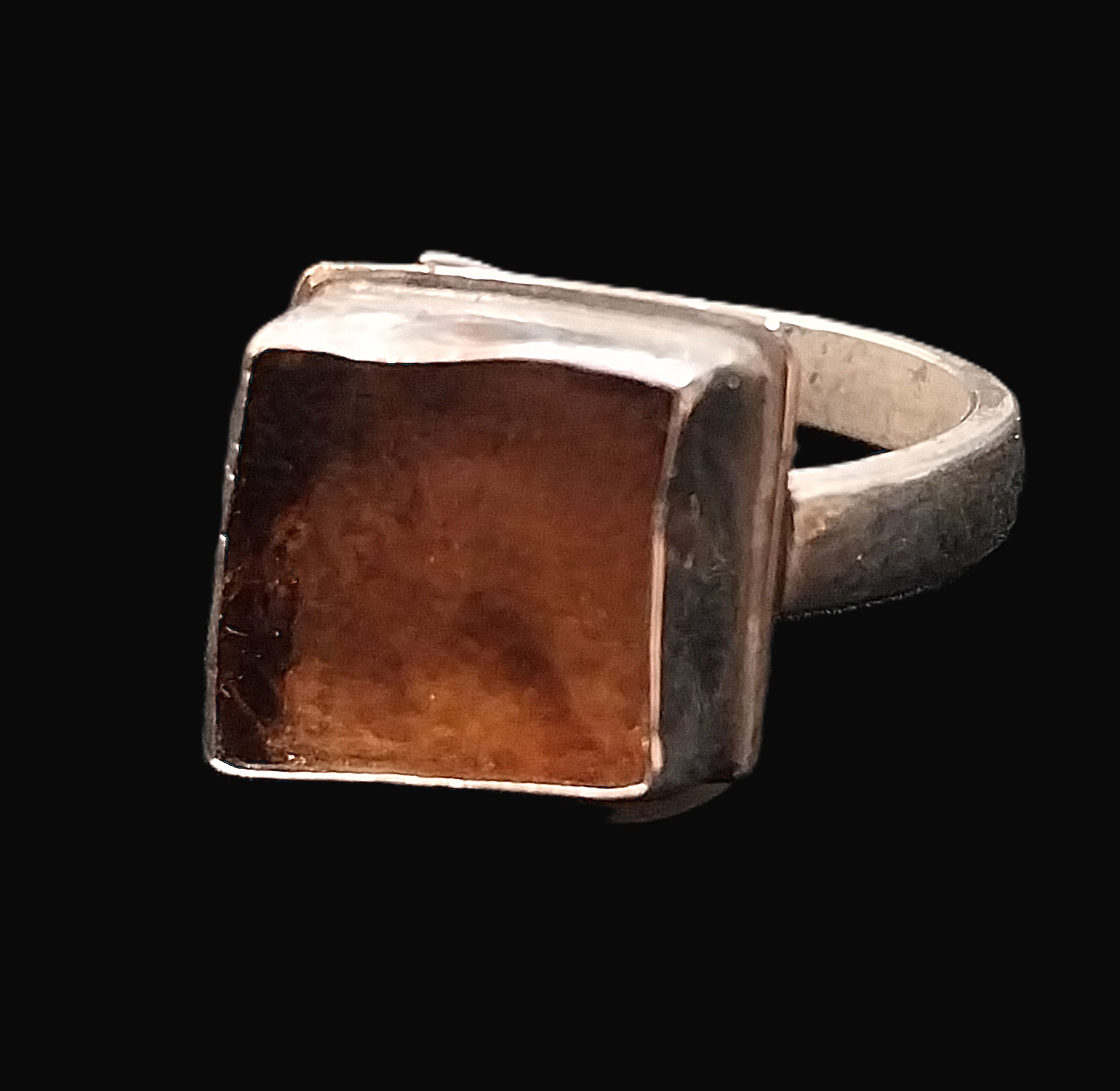 Tiffany Glass Ring (1pc-Brown)