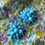 Thumbnail: Large 60s Baby Blue Beaded Clip On Earrings Front View