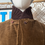 Thumbnail: Original 1970s Mid Brown Jumbo Cord Men's Winter Coat Front Buttoned Collar  View