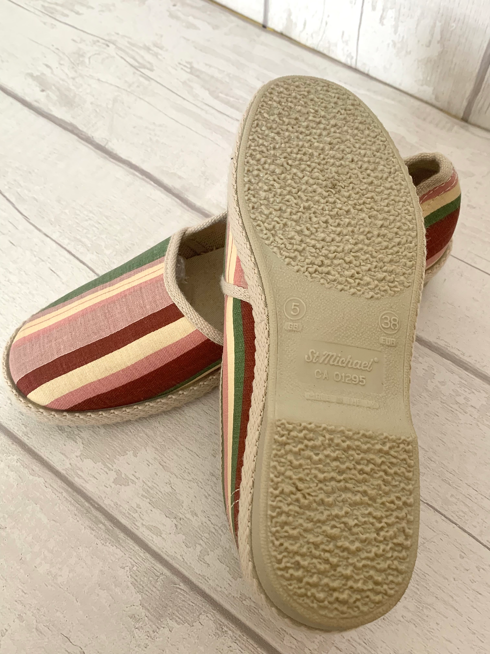 Thumbnail: Original St Michael Canvas Shoes Pumps