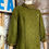 Thumbnail: Early 60s Olive Green Pink Fitted Boucle Style Wool Dress Front Side  View