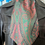 Thumbnail: 1960s Green Red Paisley All Silk Cravat Front Tied View