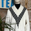 Thumbnail: 1960s 70s Cream Black Unisex Winter Turtle Neck Jumper Front View