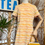 Thumbnail: Original 60s Yellow Orange Crimplene Patterned Day Dress Front View