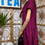 Thumbnail: True 1950s Shawl Style Pink and Black Wool Wiggle Dress Side View