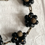 Thumbnail: 1960s Black Glass Beaded Cluster Bracelet
