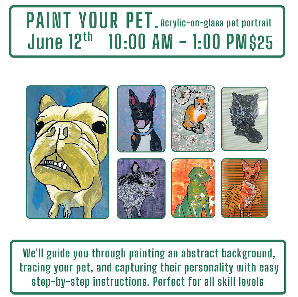 Acrylic Pet Portrait Painting June 12th