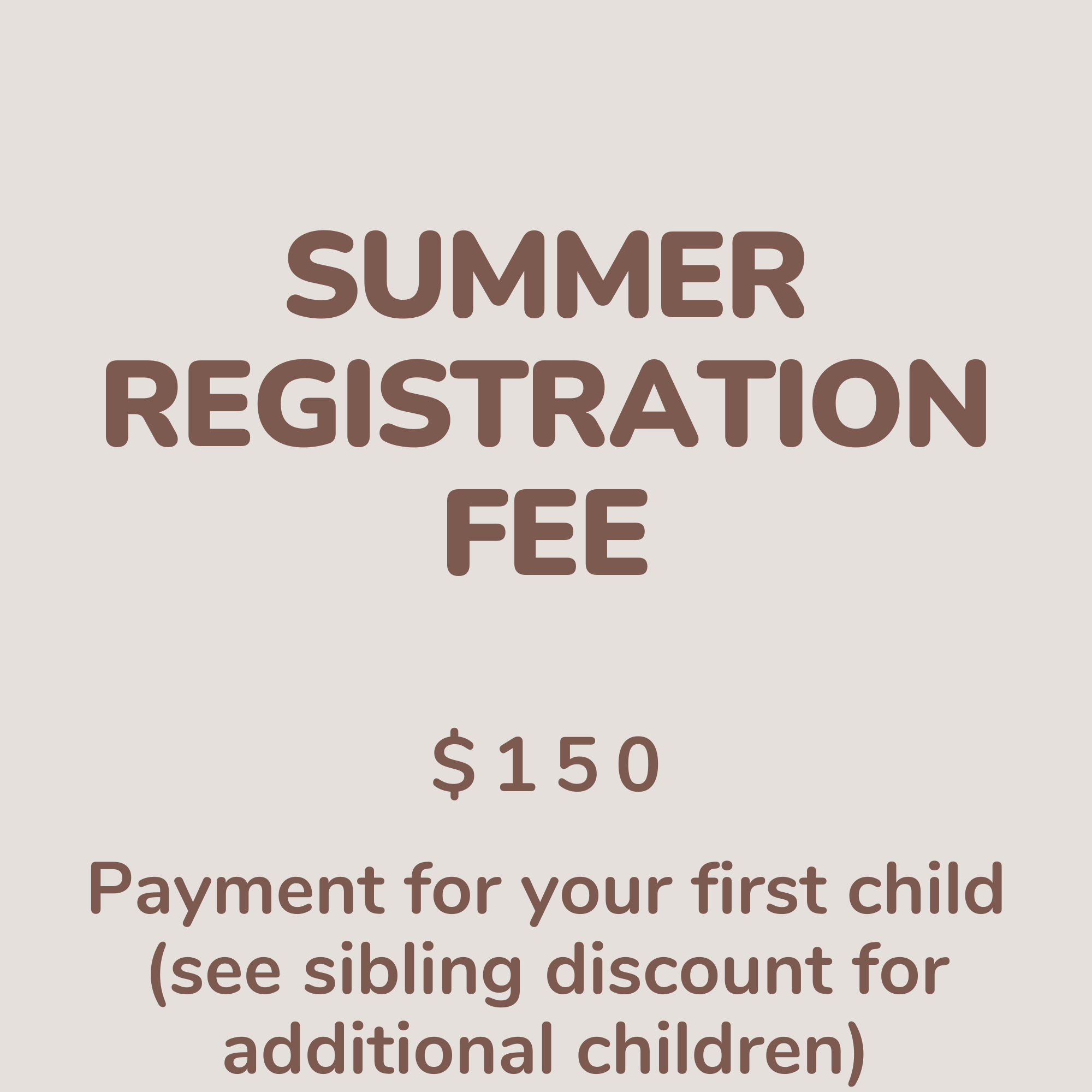 Registration Fee