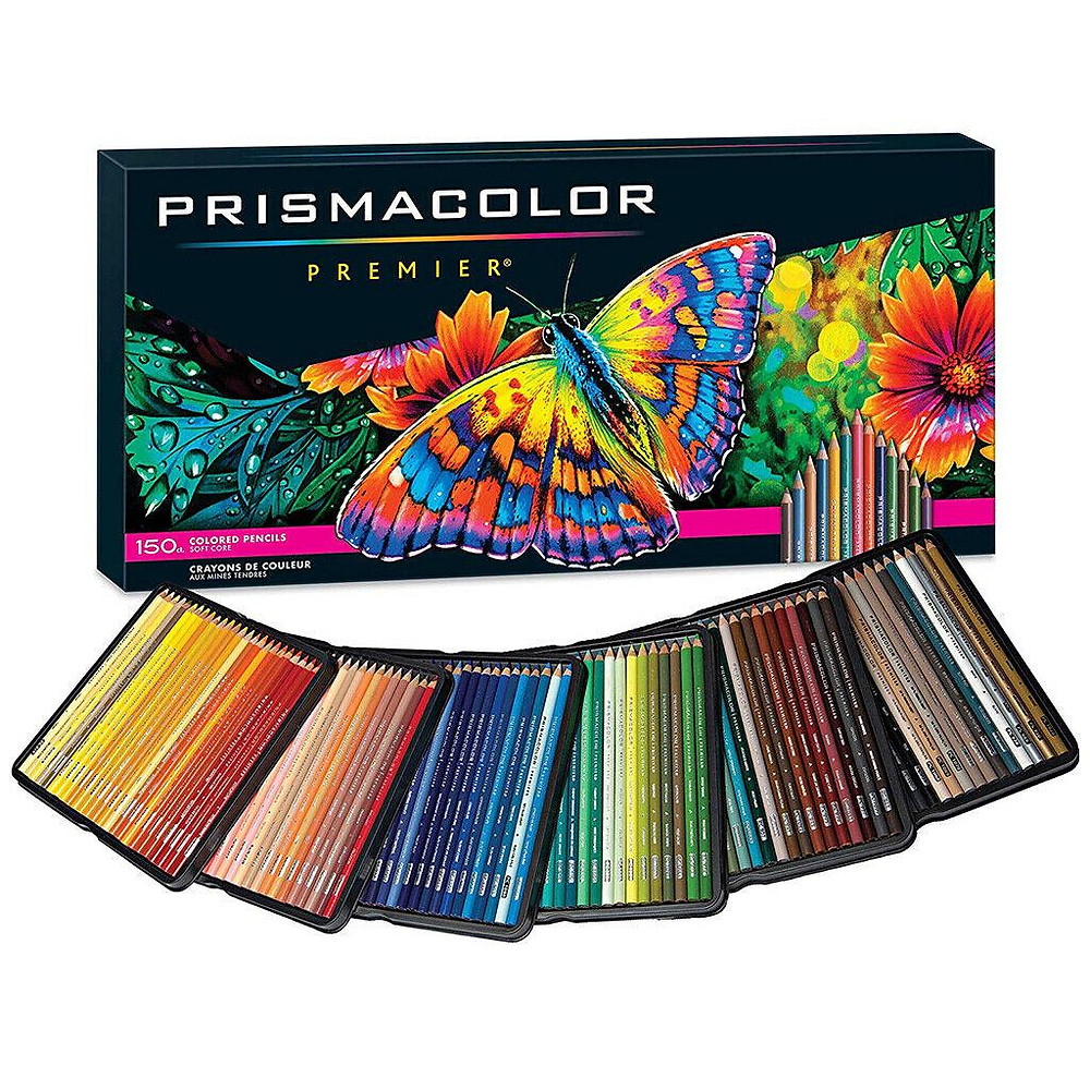 Обзор карандашей Prismacolor Premier. Набор 150 оттенков.