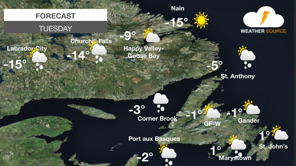 Cooler Tuesday ahead