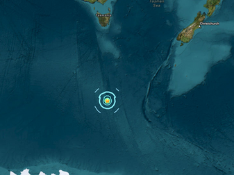 Earthquake between Australia and Antarctica 